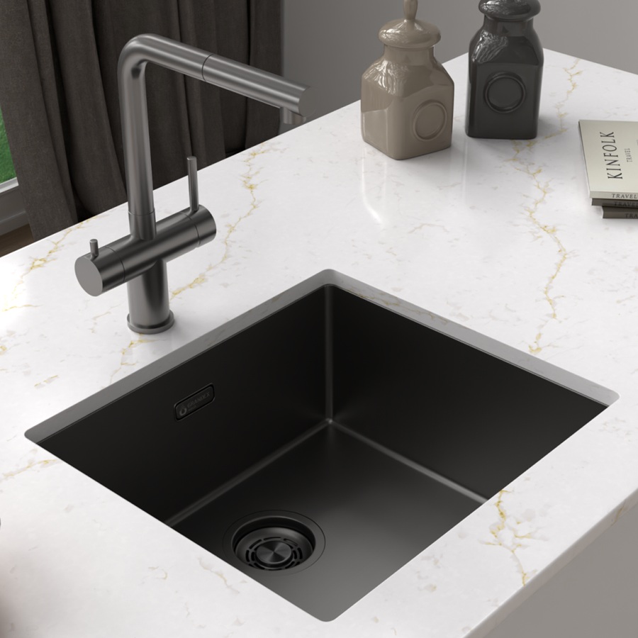 Мойка Grandex Aqua OPTIMA 49 ANTHRACITE, 490х440х200, (5010863)